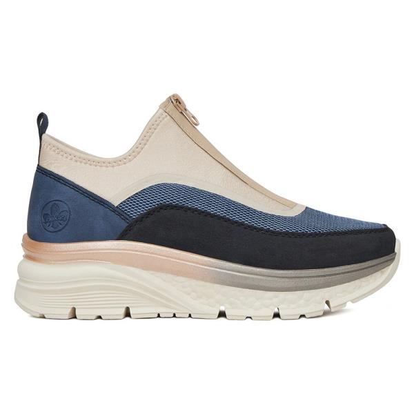 Tenisky Rieker 48053-14 Látkový materiál,Imitace kůže/-Ekologická kůže