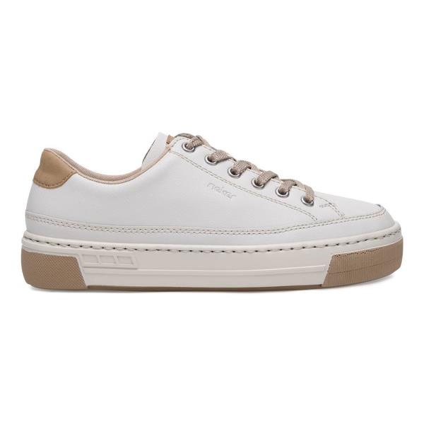 Tenisky Rieker L8847-81 Přírodní kůže pokrytá syntetickým materiálem