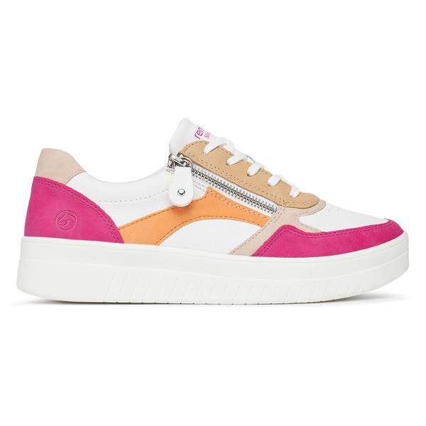 Tenisky Remonte D0J01-84 Přírodní kůže pokrytá syntetickým materiálem,Imitace kůže/-Ekologická kůže