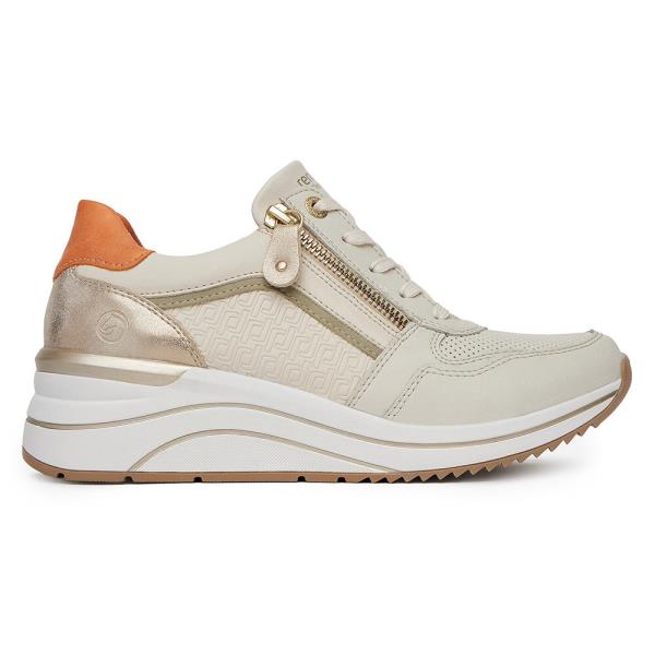 Tenisky Remonte D0T10-80 Přírodní kůže pokrytá syntetickým materiálem,Syntetický materiál