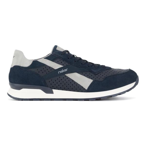 Tenisky Rieker Revolution Lifestyle U0302-15 Syntetický materiál,Přírodní kůže (useň) - Semiš,Přírodní kůže (useň) - Lícová