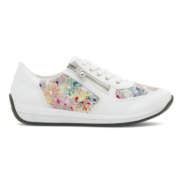 Tenisky Rieker N1112-90 Syntetický materiál,Přírodní kůže (useň) - Semiš