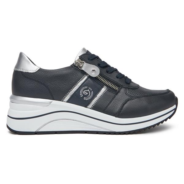 Tenisky Remonte D0T04-14 Přírodní kůže (useň) - Lícová,Imitace kůže/-Ekologická kůže