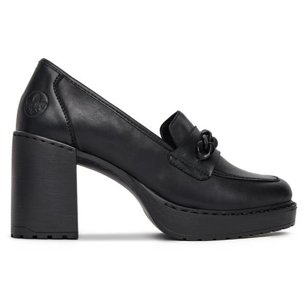 Polobotky Rieker Y4150-01 Přírodní kůže (useň) - Lícová