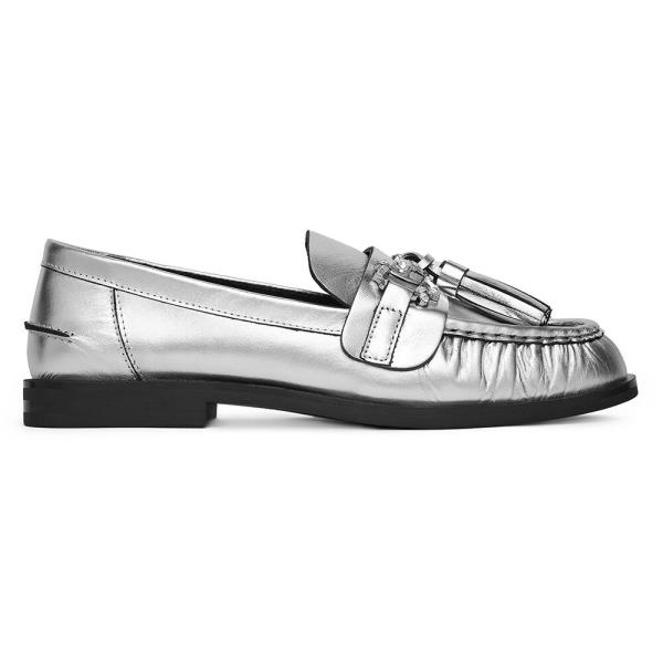 Polobotky EVA MINGE PETUNIA-V1792-335-1 Přírodní kůže (useň) - Lícová