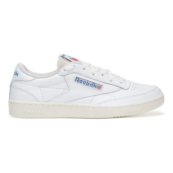 Sportovní Reebok CLUB C 85 VINTAGE 100007875 Látkový materiál,Přírodní kůže (useň) - Lícová