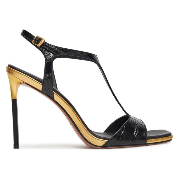 Sandály EVA MINGE TULIP-LT1520-3-3 Přírodní kůže (useň) - Lícová