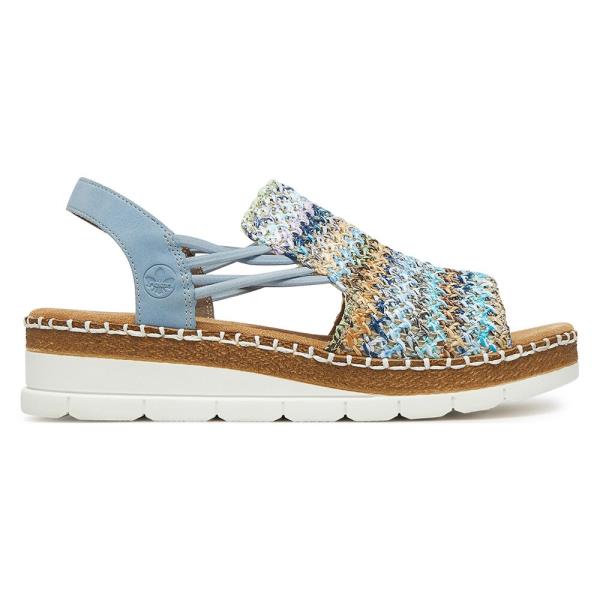 Sandály Rieker V1241-91 Látkový materiál,Syntetický materiál