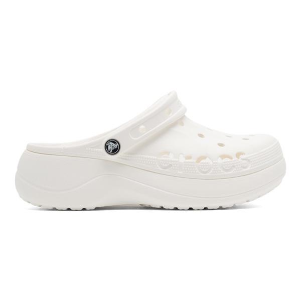 Pantofle Crocs BAYA PLATFORM CLOG 208186-100 Syntetický materiál