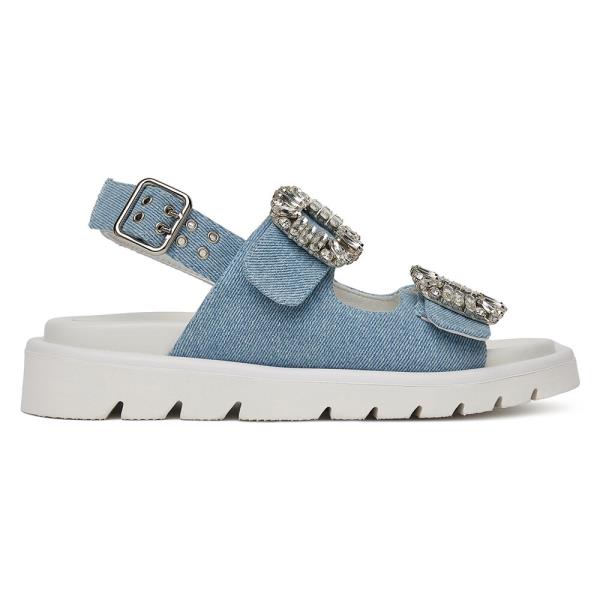 Sandály EVA MINGE SNOWDROP-I75-563 Látkový materiál