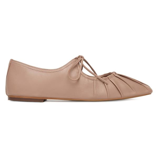 Baleríny Gino Rossi ELIS-116639 Přírodní kůže (useň)/-Přírodní kůže (useň)