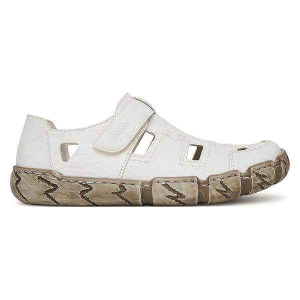 Polobotky Rieker L0362-80 Syntetický materiál,Přírodní kůže (useň) - Lícová