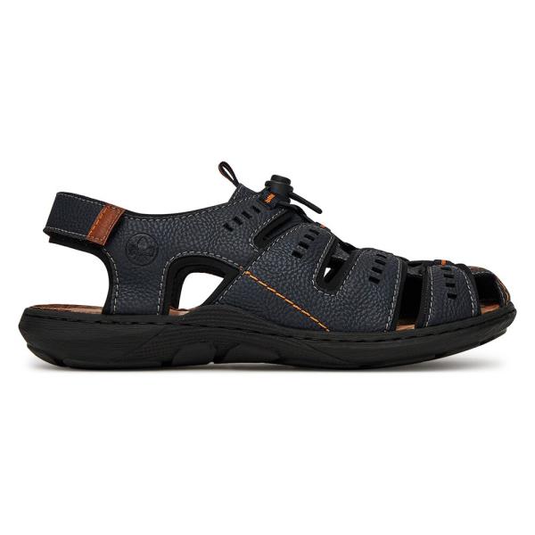 Sandály Rieker 22021-14 Látkový materiál,Syntetický materiál