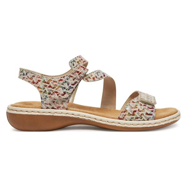 Sandály Rieker 659C7-94 Syntetický materiál