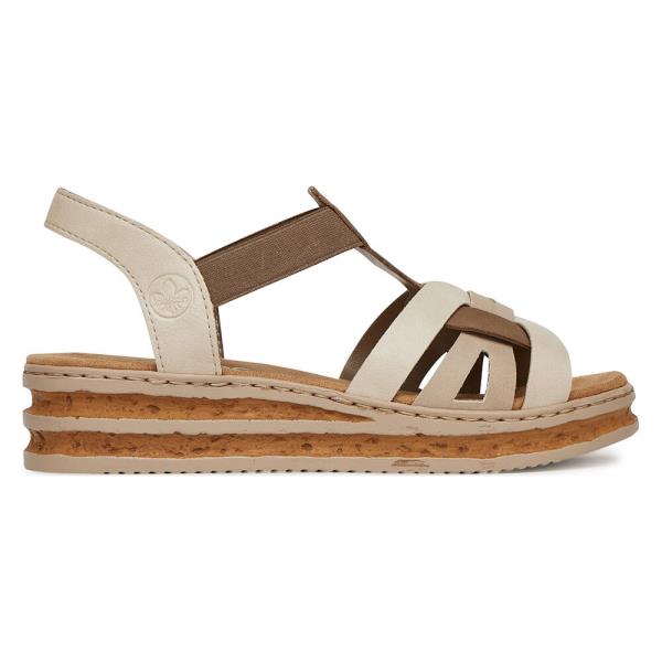 Sandály Rieker 62918-62 Syntetická tkanina