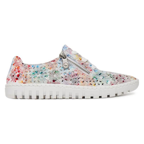 Tenisky Rieker M2306-90 Syntetický materiál,Přírodní kůže (useň) - Semiš