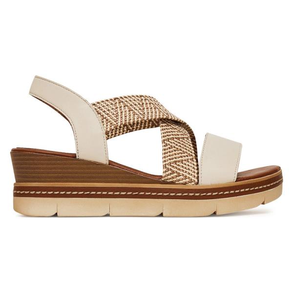 Sandály Remonte D2L54-60 Látkový materiál,Přírodní kůže (useň) - Lícová