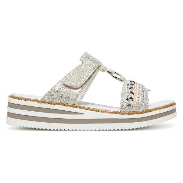 Pantofle Rieker V02M6-40 Syntetický materiál