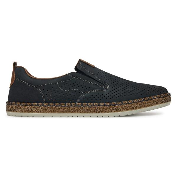 Polobotky Rieker B5258-14 Syntetický materiál,Přírodní kůže (useň) - Nubuk