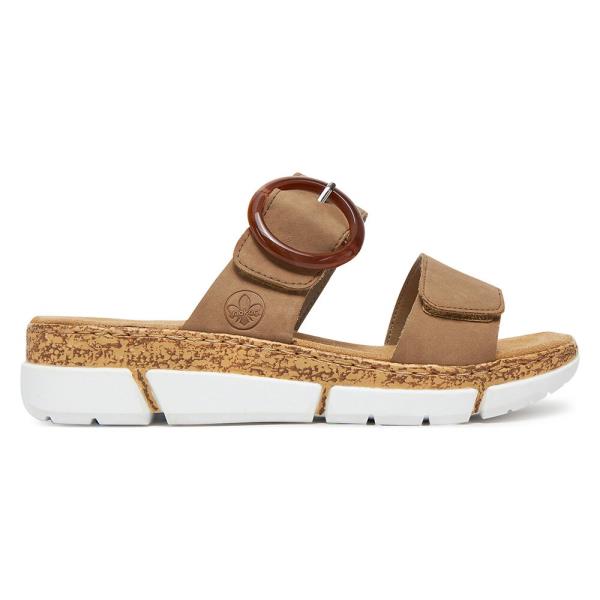 Pantofle Rieker V2392-62 Syntetická tkanina