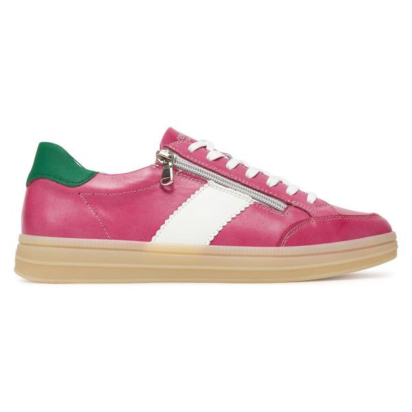 Tenisky Remonte D2C02-31 Přírodní kůže (useň) - Lícová