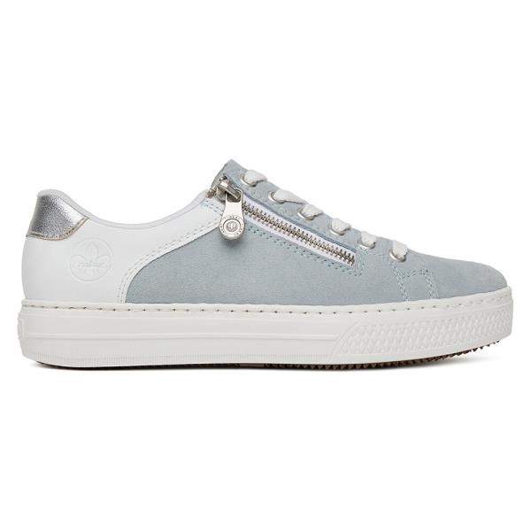 Tenisky Rieker L59A1-10 Syntetický materiál,Přírodní kůže (useň) - Semiš