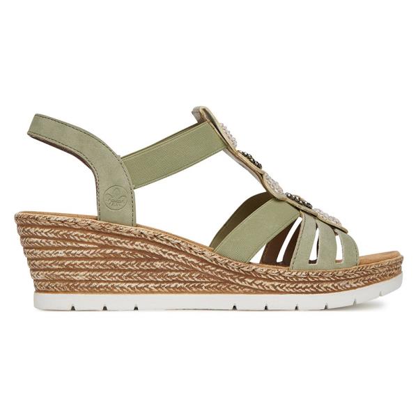 Sandály Rieker 619B2-52 Syntetická tkanina