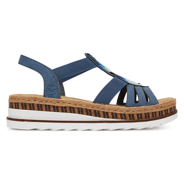 Sandály Rieker V7909-12 Látkový materiál