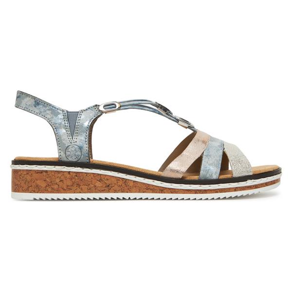 Sandály Rieker V36G4-40 Syntetická tkanina