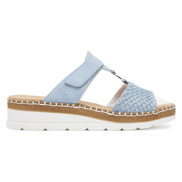 Pantofle Rieker V1243-10 Syntetický materiál