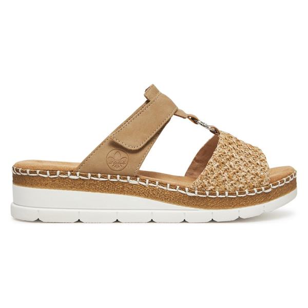 Pantofle Rieker V1243-60 Syntetický materiál