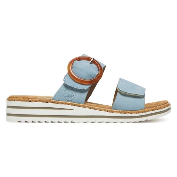 Pantofle Rieker V0692-10 Syntetický materiál