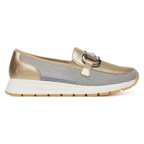 Polobotky Remonte D2G02-90 Přírodní kůže pokrytá syntetickým materiálem,Látkový materiál