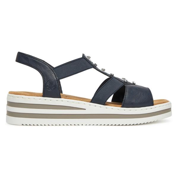 Sandály Rieker V0287-14 Látkový materiál