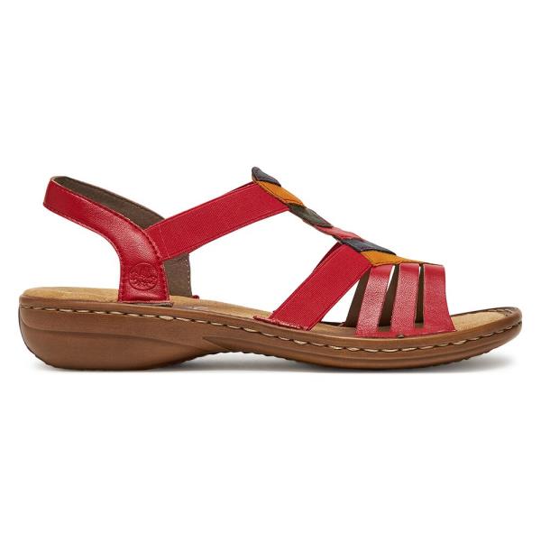 Sandály Rieker 60804-33 Syntetický materiál