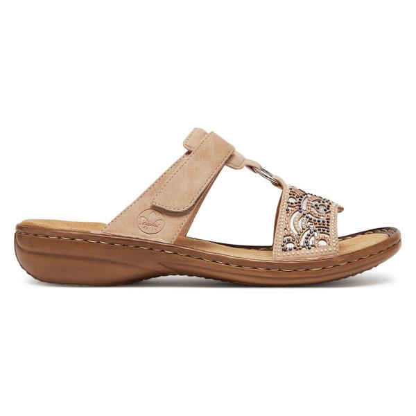 Pantofle Rieker 608K2-31 Syntetický materiál