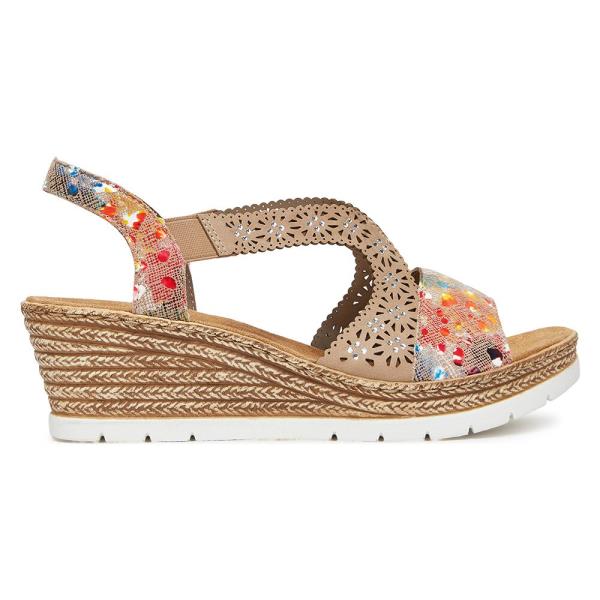 Sandály Rieker 61916-90 Syntetický materiál