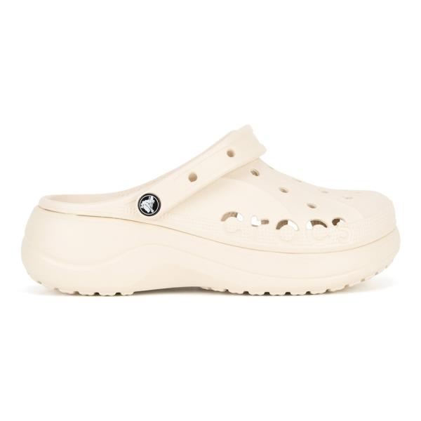 Pantofle Crocs BAYA PLATFORM CLOG 208186-11S Syntetický materiál