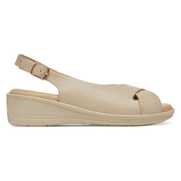 Sandály Go Soft WI23-ESTER-01 Přírodní kůže (useň) - Lícová