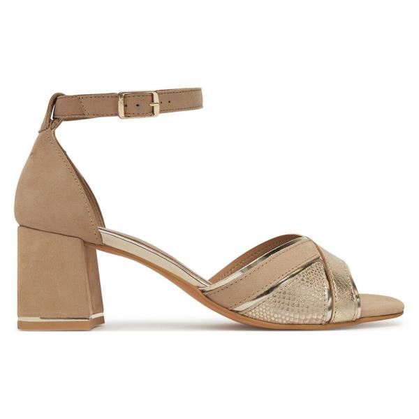 Sandály Lasocki WB-866-12 Syntetický materiál,Přírodní kůže (useň) - Semiš