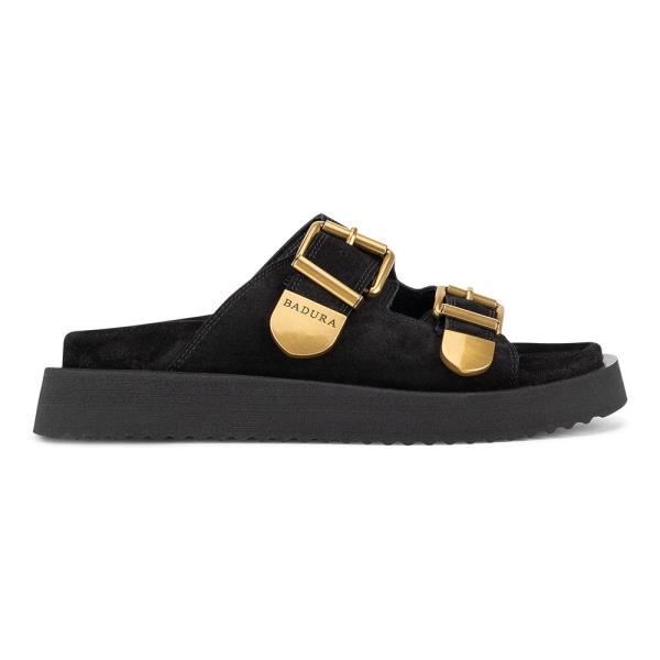 Pantofle Badura CYCLAMEN-80033-25 Přírodní kůže (useň) - Semiš