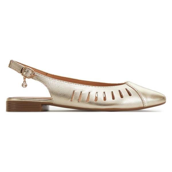 Baleríny Lasocki RST-KOLETTA-15 Přírodní kůže (useň) - Lícová