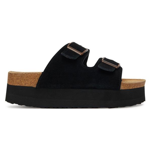 Pantofle DeeZee DZ-C1 Přírodní kůže (useň) - Semiš