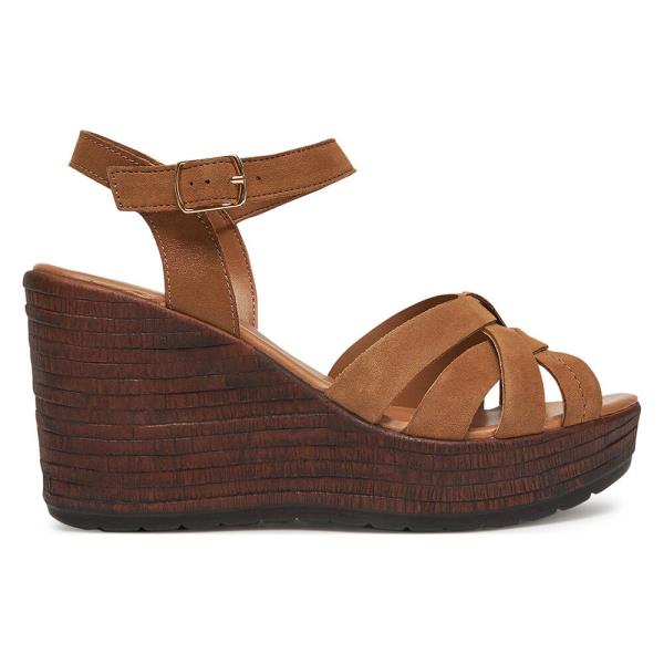 Sandály Lasocki WI23-LEMONE-03 Přírodní kůže (useň) - Semiš