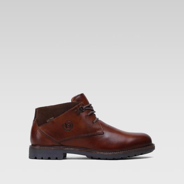 Šněrovací boty Bugatti 335-A1032-4000-6300 Přírodní kůže (useň) - Lícová